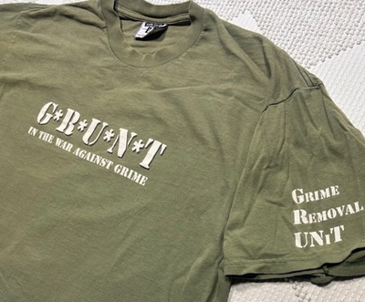 #ad Vintage Lee Grunt Grime Removal New Pig Military T Shirt Mens Sz XL USA MADE $30.00
