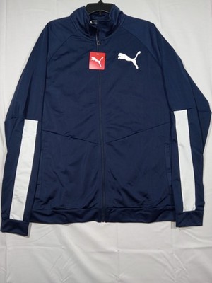 Puma Track Jackets Tricot Mens 2XLT Blue Lightweight