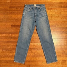 Faherty Women's Size 28 Jeans Light Wash Straight Leg Premium Denim