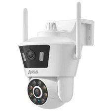 ANRAN 4MP Dual Lens Security Camera Outdoor Wireless WiFi Pan/Tilt Audio Cameras