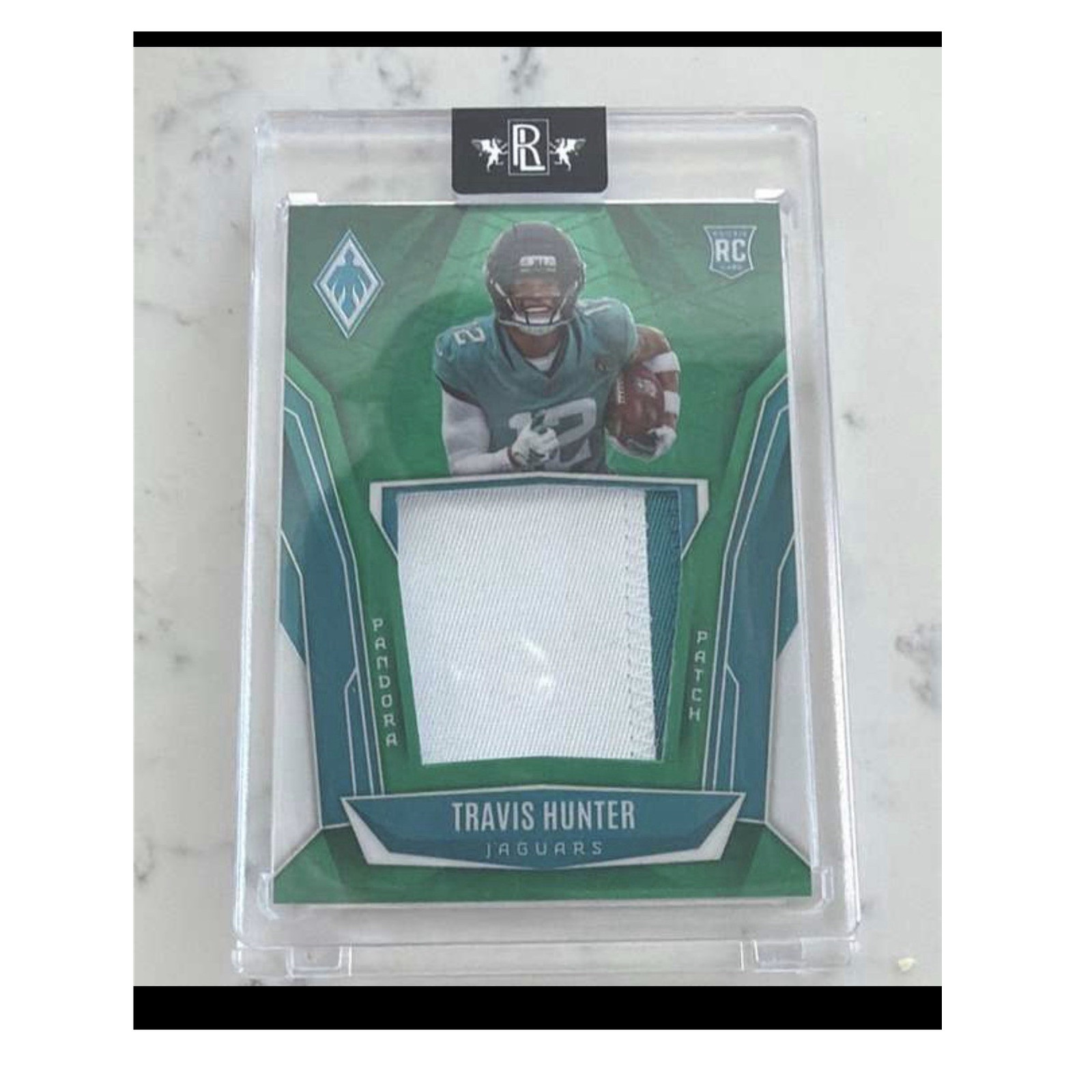 2025 Panini -  Travis Hunter Green Patch /99 Rookie (RC, MEM)