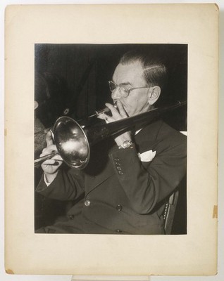F97840~ c.1940s Miff Mole Solo Jazz Trombonist 8X10 Silver Print by Ed Clark