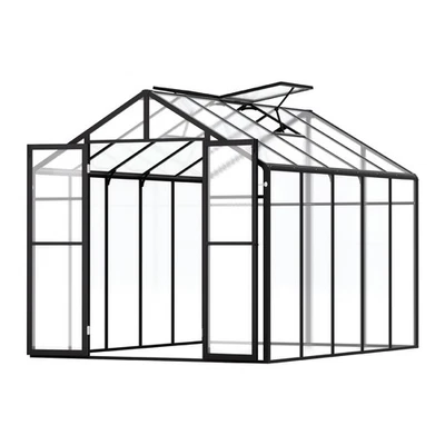 Polycarbonate Greenhouse Walk-in 8 x 10 ft Heavy Duty Green House Outdoor Garden