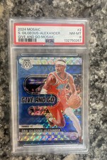 2024-25 Panini Mosaic - Give and Go Shai Gilgeous-Alexander #2 Mosaic Prizm