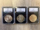 Lot Of 3 NGC MS 64 Peace Dollars, Two 1923 P And One 1922 P