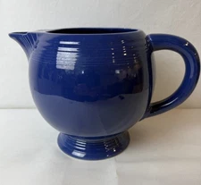 Vintage Fiesta Water Jug, Homer Laughlin, Cobalt Blue