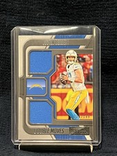 2022 Panini Playbook Double Moves Relics #124/199 Justin Herbert #DM-8