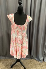 A New Day Nwt Floral Print Corset Mini a line Dress Size 8