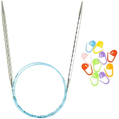 Rocket 2 Squared Ergonomic 40-inch (100cm) US 9 (5.5mm) Circular Knitting Nee...