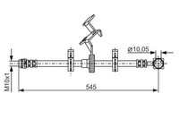 Bosch Bremsschlauch VL 1987481077