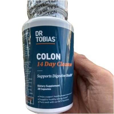 Dr. Tobias 14 Day Cleanse Detox 28 Capsules Cascara Psyllium Senna