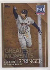 2019 Update 150 Years of Professional Baseball Gold 6/50 George Springer fm0