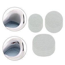 12 Pcs Shoe Heel Repair Patch Oval Self-Adhesive Sneaker Inside Patch Light Grey