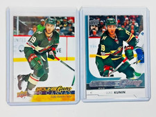 2017-18 UD Young Guns & YG Canvas #490 Luke Kunin RC Minnesota Wild Rookie
