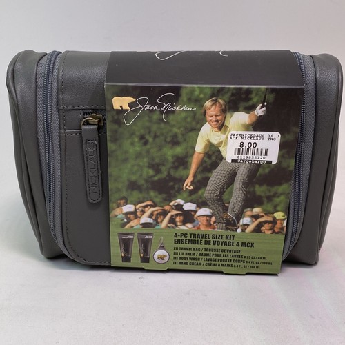 Jack Nicklaus 4 Piece Travel Size Kit Travel Bag/Lip Balm/Body Wash