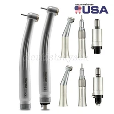 Dental Low Speed Handpiece Nosecone Contra Angle 2/4H Motor / High Speed Turbine