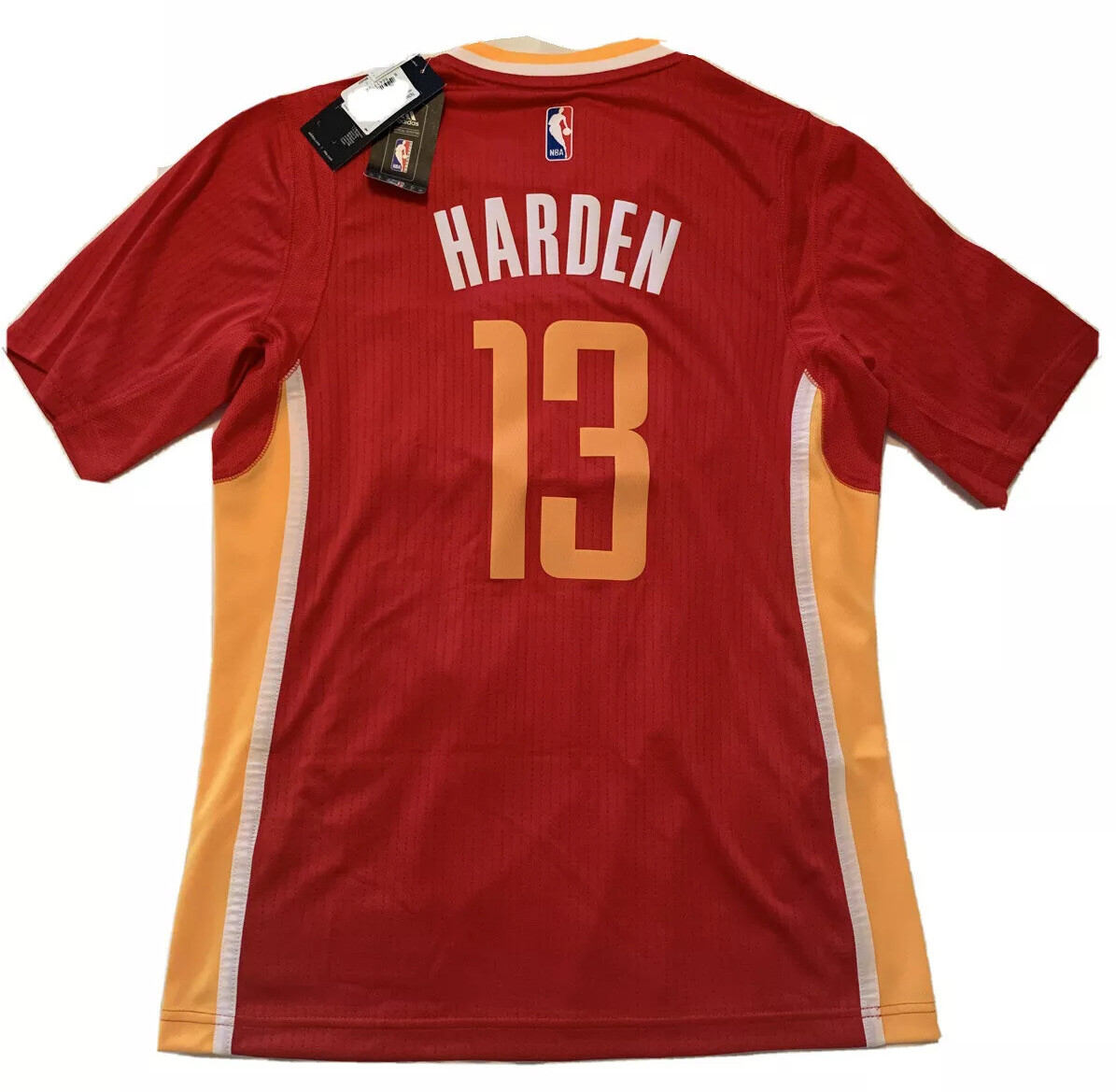 New Small James Harden Clutch City Houston Rocket Sleeve Red