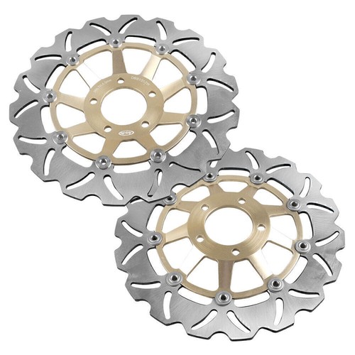 2pcs Front Brake Disc Rotors Fit Suzuki GSXR 750 1989-1995 & GSXR 1100 1989-2000 - Picture 3 of 12