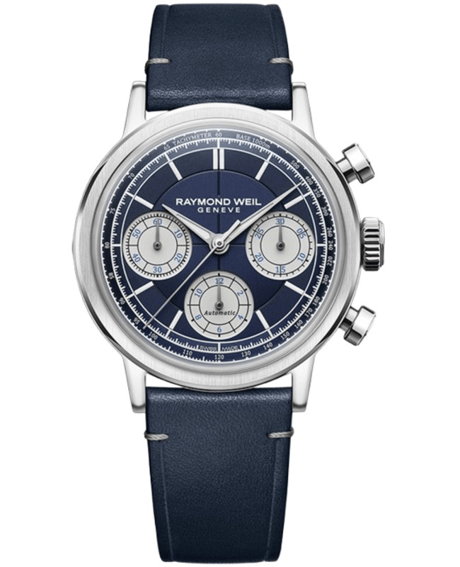 Новые мужские часы с автоматическим хронографом Raymond Weil Millesime 7765-STC-50651