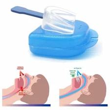 1x New Transparent Comfortable Anti Snoring Device  Anti Snoring Mouthpiece Tool