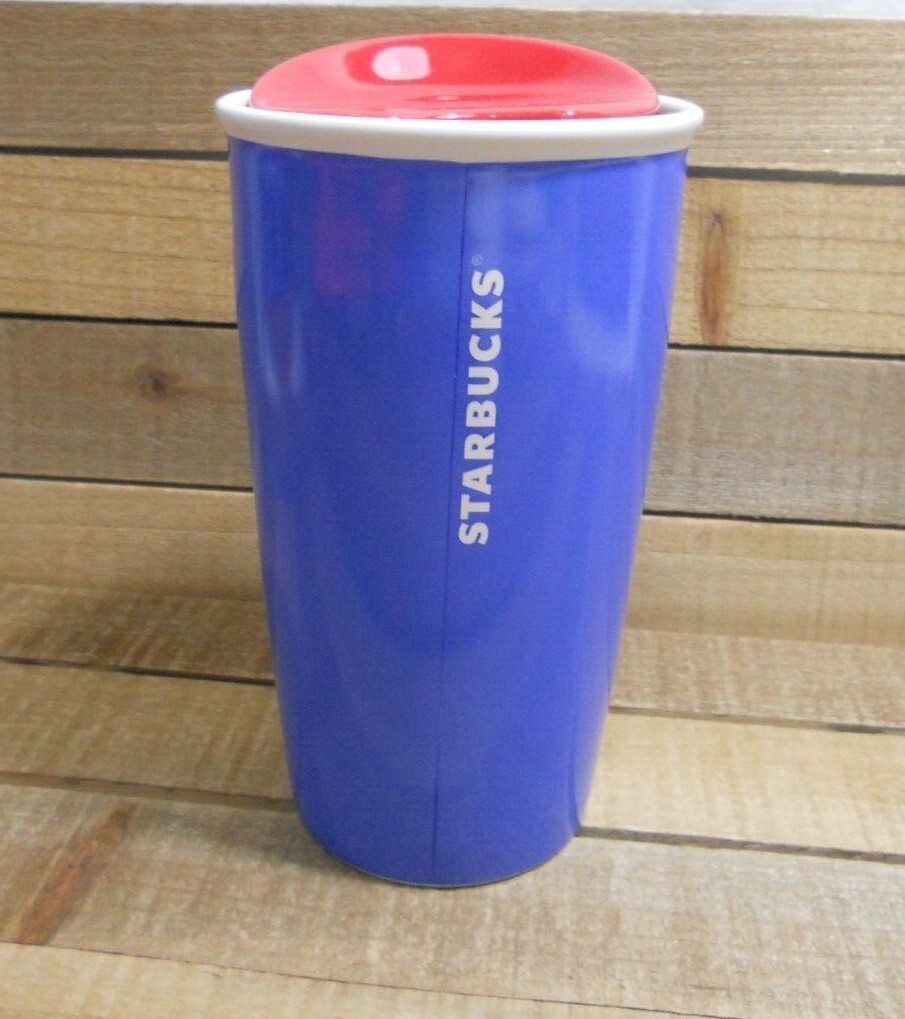 2017 Starbucks 12 oz. Travel Mug/Ceramic Tumbler w/Lid Peace Sign