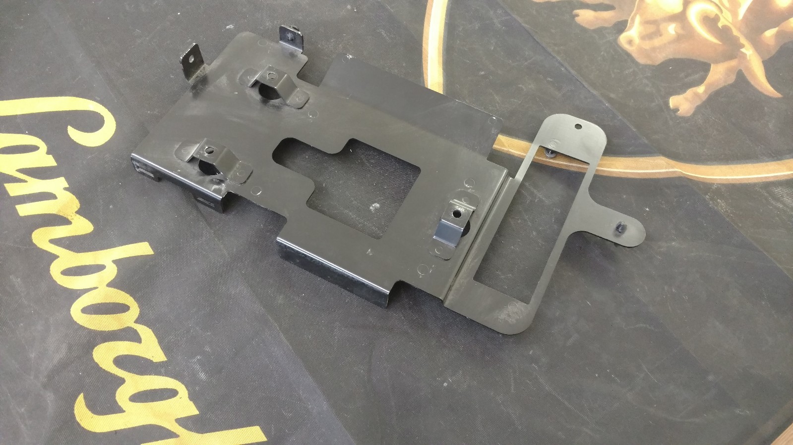 LAMBORGHINI MURCIELAGO LP640 INTERIOR ECU FUSE BOX MOUNTING BRACKET 410937539A 