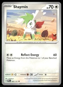 Pokemon Prismatic Evolutions Shaymin #087 Near Mint