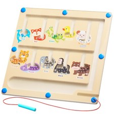 Magnetic Color And Number Maze Kids Learning Counting Matching Toy
