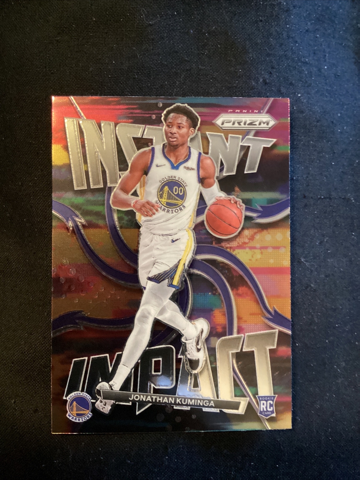 2021-22 Panini Prizm Jonathan Kuminga #7 Rookie Instant Impact Warriors 642
