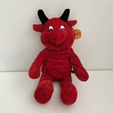 Rare Vintage Kuddle Me Toys Red Devil Halloween Sparkle Plush Toy Tags 16 Inches
