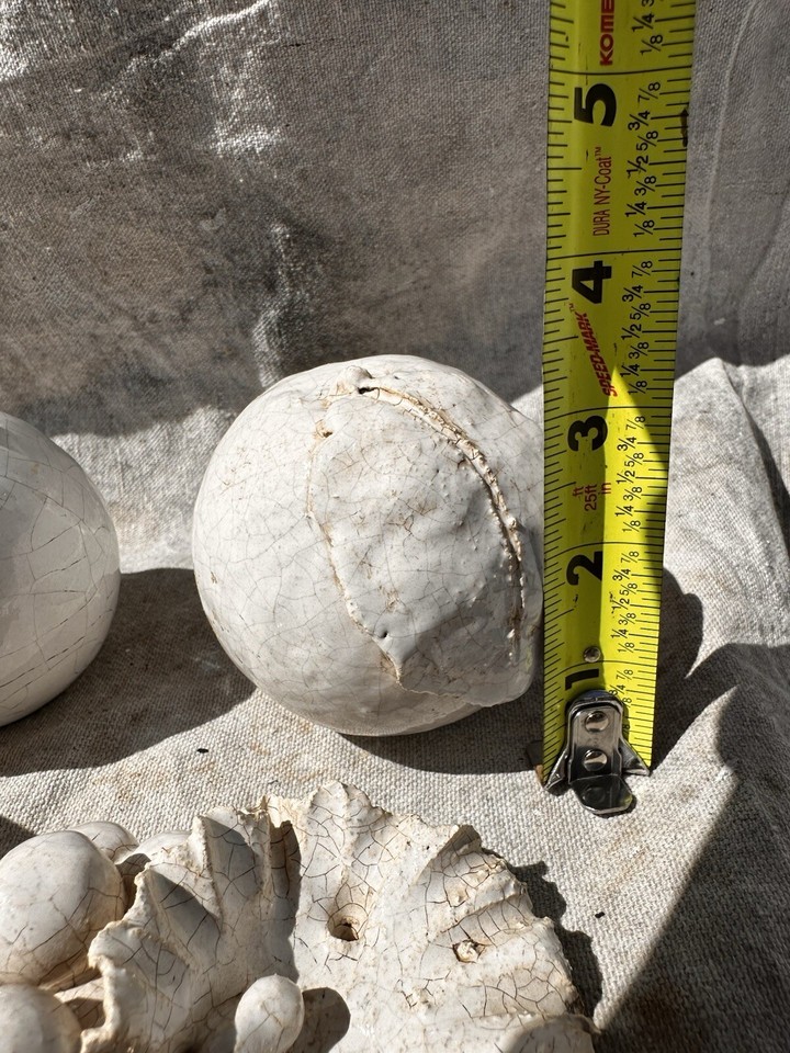 Handcrafted Italian Ceramic Blanc de Chine White Fruit Set Of 6 eBay