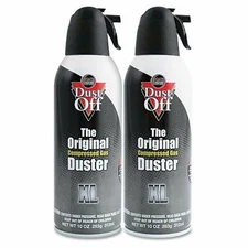 Dust-Off Compressed Gas Duster, 10 oz Cans, 2 Pack (.2 Pack(20oz))