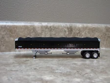DCP 1/64 Wilson Black Tarp Black Sides Hopper Bottom Grain Trailer Farm Toy