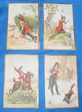 LOT 4 CHROMOS ANCIENS THEMES LA CHASSE-GAULOIS DIRECTOIRE-LE CAFÉ DE MALT KNEIPP