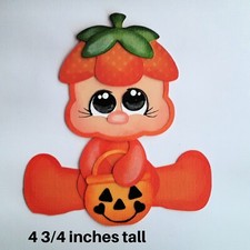 HALLOWEEN PUMPKIN CUTIE cute boy girl premade paper piecing 3D die cut by Rhonda