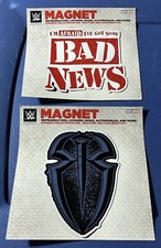 WWE Official Licensed Car Magnet Roman Reigns & Bad News Barrett! Lot Of 2!