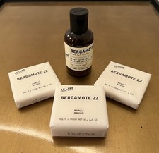 New LE LABO BERGAMOTE 22 Luxury Bath Soap and Lotion Set - Lot of 4 Pcs.