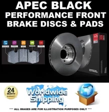 APEC BLACK Performance Front Discs & Pads SET for BMW F20 120d xDrive 2015-2019