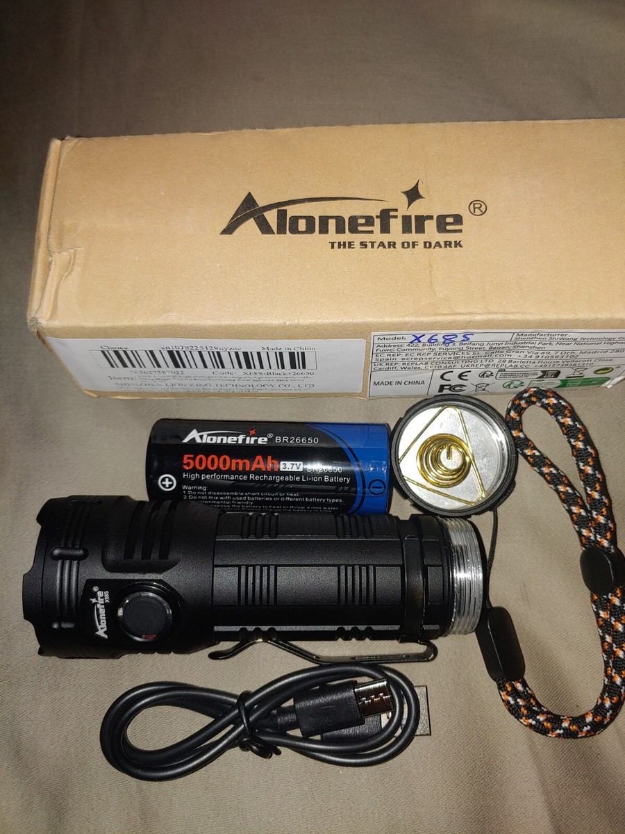 Alonefire X68S 8 Leds 8000LM Magnet Flashlight Super Bright Torch