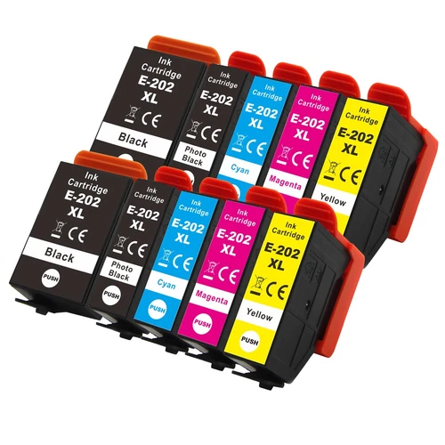 10 Cartouches d'encre (Set) pour Epson Expression Photo XP-6000 & XP-6100