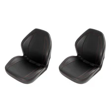 2PCS Black Sewn Bucket Seats For Yamaha Rhino 450 660 700 #5UG-F4710-00-00