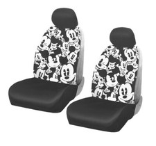 New Disney Mickey Mouse Expression Car Truck Front Seat Covers Set