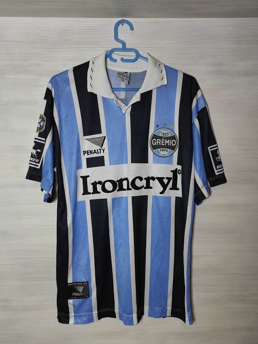 7 GREMIO 1997 HOME SHIRT PENALTY RARE SOCCER MENS ADULT SIZE 7 GREMIO 1997 HOME SHIRT PENALTY RARE SOCCER MENS ADULT SIZE