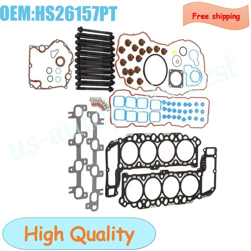 Head Gasket Set Bolts Fits 99-03 Dodge Dakota Durango Ram Jeep 4.7L  - Foto 1 di 9