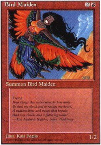 Bird Maiden LP, English MTG Fourth Edition