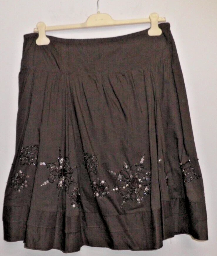 ALYSI Skirt   Dark Green. size 42   100% Cotton. NIRIMA