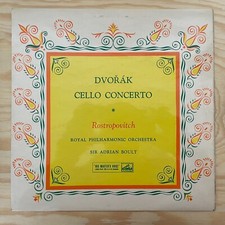 ROSTROPOVITCH - Dvořák Cello Concerto. Boult. UK HMV ASD 358