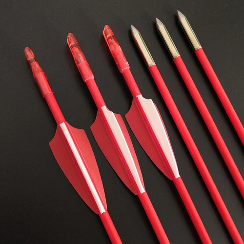 6/12pcs 31" Archery Fiberglass Arrows Target Practice Recurve Bow Hunting - Bild 24 von 49