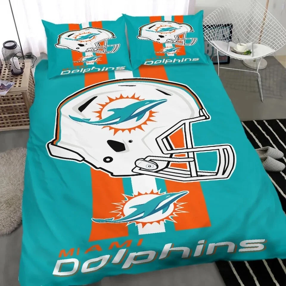 Bedding Set For Fan/Miami Dolphins-Bedding SetGift For Fans