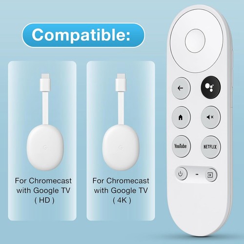 Replace G9N9N For Chromecast 4K Google TV Voice Bluetooth IR Remote Control - Picture 4 of 4